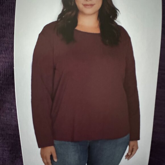 Kirkland Signature Womens XXL Long-Sleeve Slub Tee Comfort Fit Shirt 2XL - Picture 4 of 9